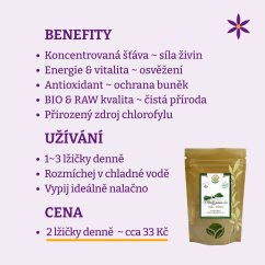 Sušená šťáva z mladého ječmene ~ benefity, užívání a cena za den Sušená šťáva z mladého ječmene ~ benefity, užívání a cena za den