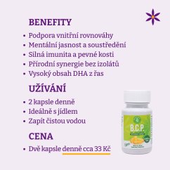 BCP ~ kapsle 60 ks ~ rovnováha pro tělo i mysl ~ benefity, užívání a cena za den
