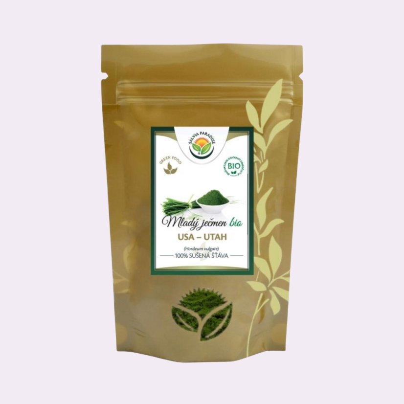 Sušená šťáva z mladého ječmene ~ čistá produktová fotografie