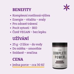 Complete Power ~ kakao směs ~ benefity, užívání a cena za den 