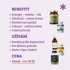 Dědečkův balíček ~ nový vítr do života ~ benefity, užívání a cena za den 