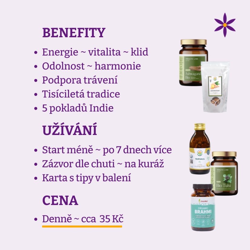 PRO silného muže ~ poklady Indie ~ benefity, užívání a cena za den