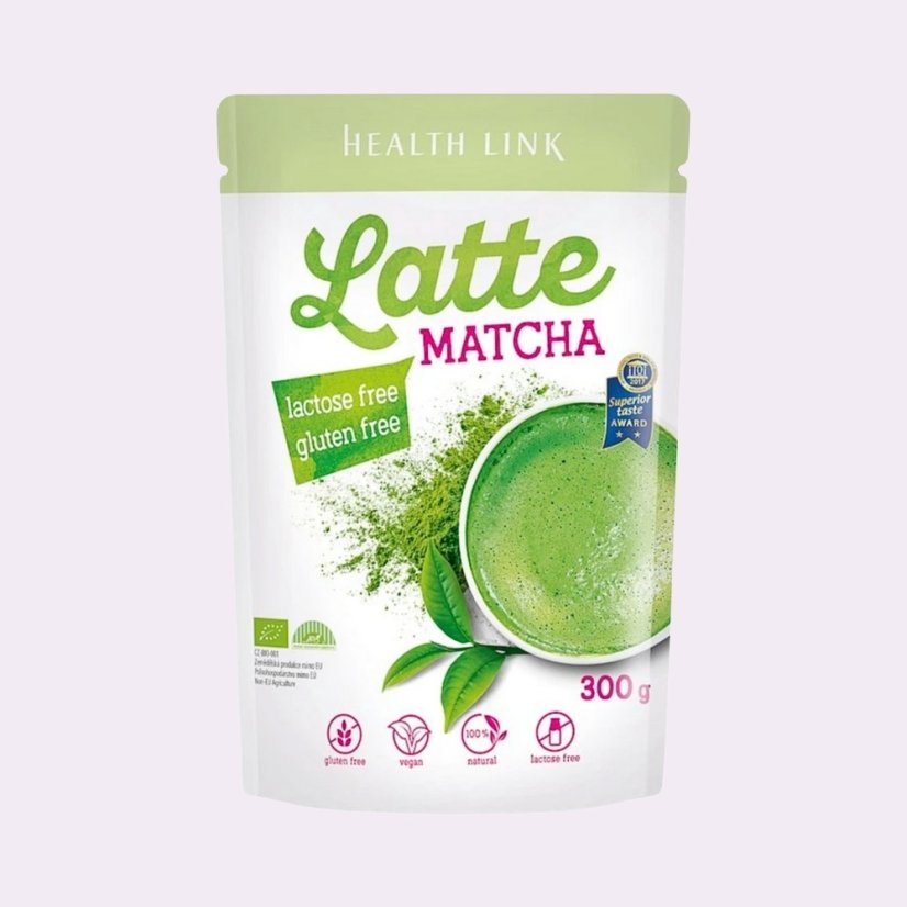 Matcha ~ latte vegan nápoj 300 g ~ čistá produktová fotografie