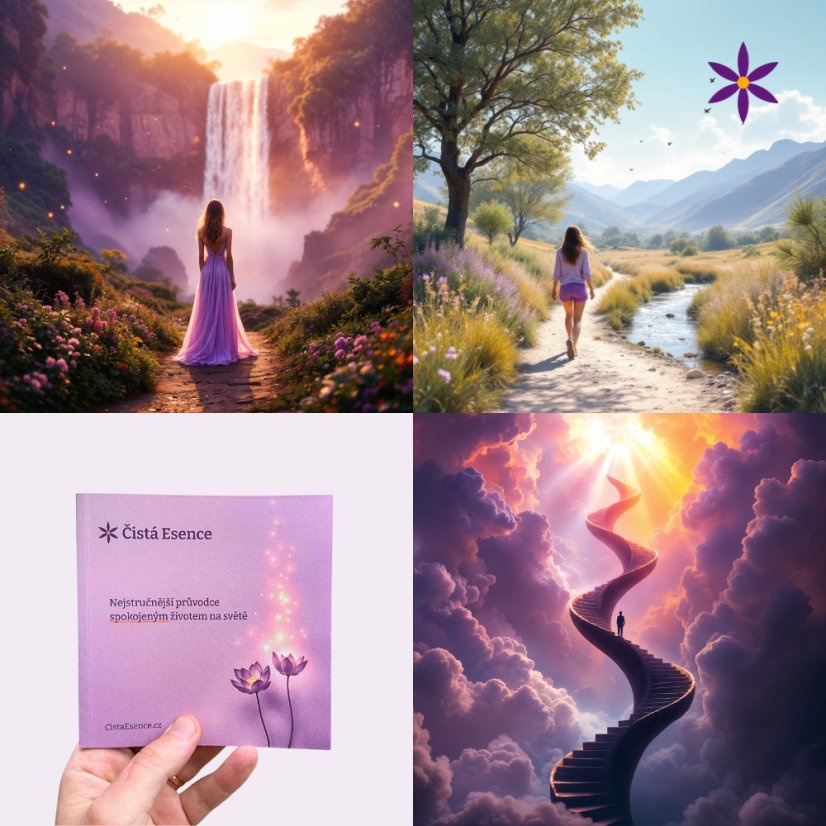 Kniha ~ Průvodce spokojeným životem ~ ukázky fotografií v průvodci