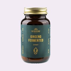 Ženšen ~ fermentovaný extrakt kapsle ~ čistá produktová fotografie
