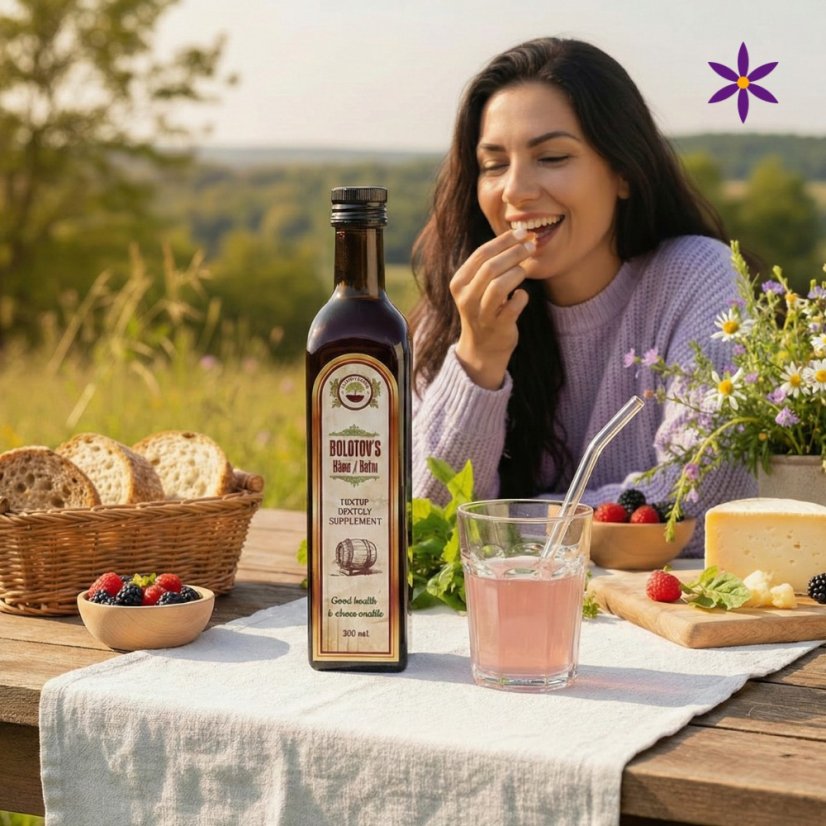 Balzám bolotov 500 ml zázračný elixír ~ na jídelním stole