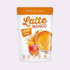 Mango + kokos ~ latte vegan nápoj 30 g ~ čistá produktová fotografie Mango + kokos ~ latte vegan nápoj 30 g ~ čistá produktová fotografie