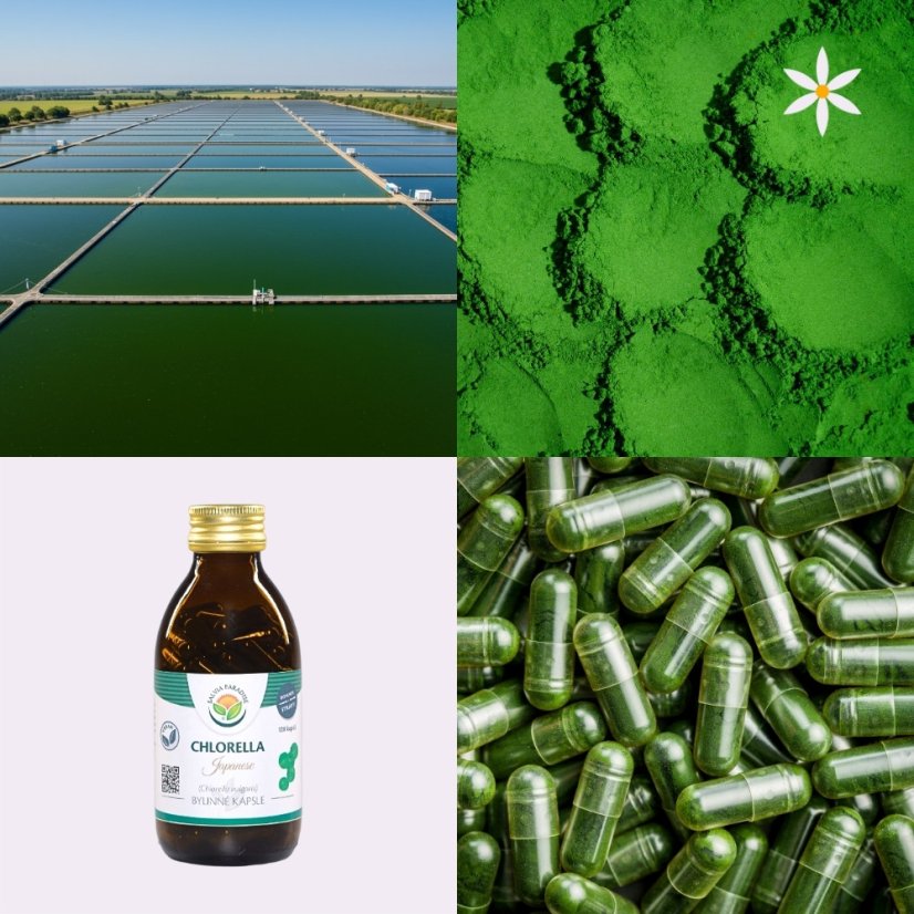 Japonská chlorella ~ vegan kapsle ~ další produktové fotografie