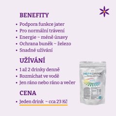 HepaDrink ~ benefity, užívání a cena za den