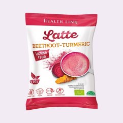 Řepa + kurkuma ~ latte vegan nápoj 30 g ~ čistá produktová fotografie Řepa + kurkuma ~ latte vegan nápoj 30 g ~ čistá produktová fotografie