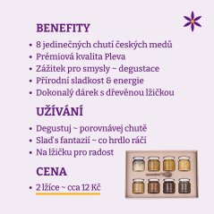 Osm medů ~ benefity, užívání a cena za den