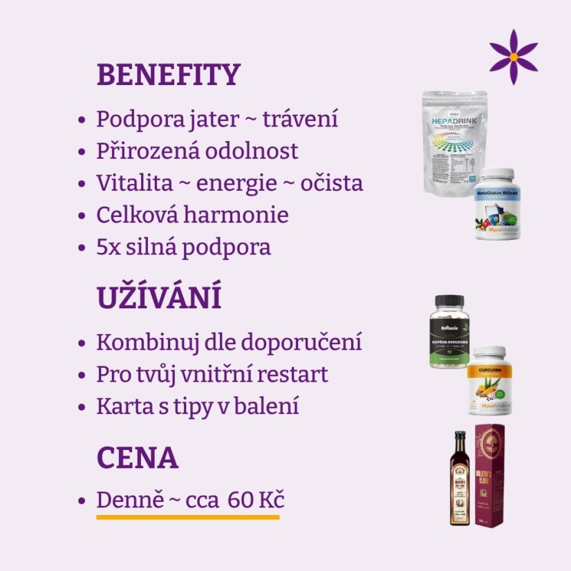 Tvrďácký balíček ~ pro vydatný niterný čardáš ~ benefity, užívání a cena za den 
