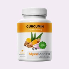 Kurkumin ~ extrakt vegan kapsle ~ čistá produktová fotografie