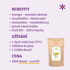 Japonská Matcha ~ mletý zelený čaj ~ benefity, užívání a cena za den 