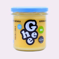 Ghí ~ přepuštěné máslo BIO 340 ml ~ čistá produktová fotografie