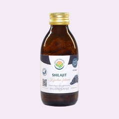 Shilajit ~ extrakt vegan kapsle ~ čistá produktová fotografie