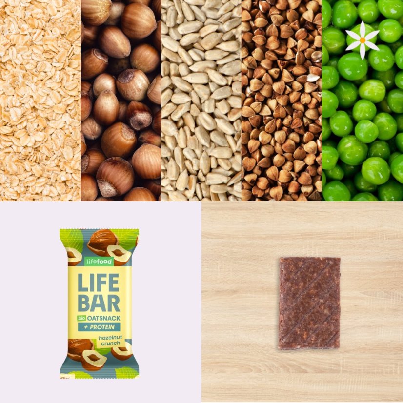 Lískooříšková tyčinka ~ Lifebar 40g BIO RAW ~ další produktové fotografie