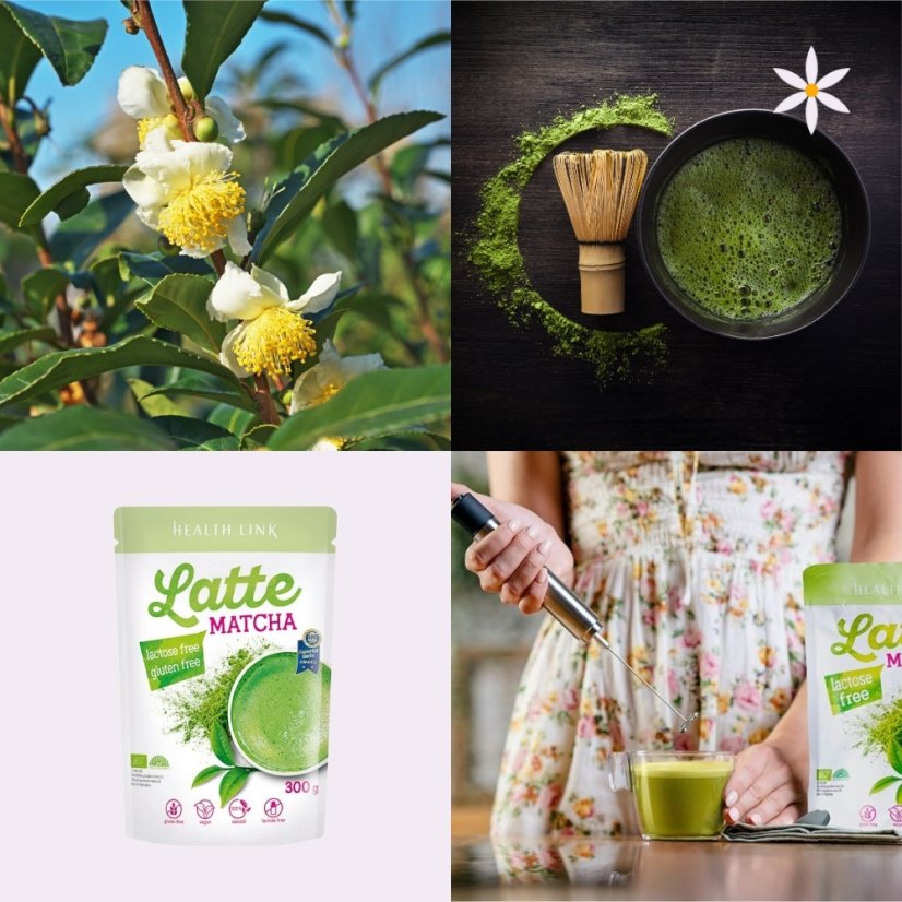 Matcha ~ latte vegan nápoj 300 g ~ další produktové fotografie