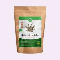 Konopné semínko neloupané ~ čistá produktová fotografie