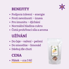 Zázvorové sušené plátky ~ benefity, užívání a cena za den Zázvorové sušené plátky ~ benefity, užívání a cena za den