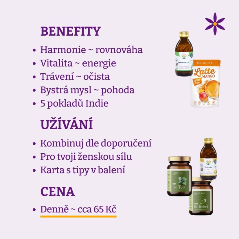 PRO silnou ženu ~ poklady Indie ~ benefity, užívání a cena za den 