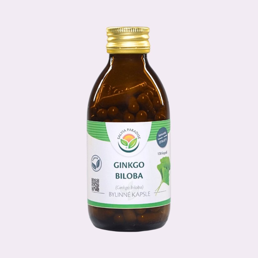 Ginkgo ~ vegan kapsle ~ čistá produktová fotografie