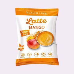 Mango + kokos ~ latte vegan nápoj 30 g ~ čistá produktová fotografie