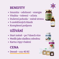 Přírodní balíček II ~ osvědčené klasiky ~ benefity, užívání a cena za den Přírodní balíček II ~ osvědčené klasiky ~ benefity, užívání a cena za den