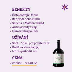 Samurai Shot ~ matcha nakopávač ~ benefity, užívání a cena za den 