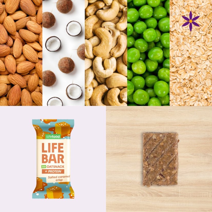 Karamelová tyčinka ~ Lifebar 40g BIO RAW ~ další produktové fotografie