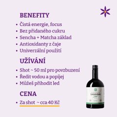 Samurai Shot ~ matcha nakopávač ~ benefity, užívání a cena za den Samurai Shot ~ matcha nakopávač ~ benefity, užívání a cena za den