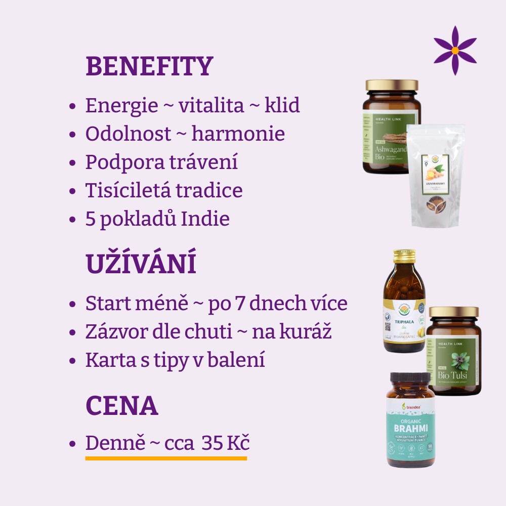 PRO silného muže ~ poklady Indie ~ Benefit, užívání a cena za den
